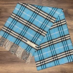 Burberry Plaid Lambswool Scarf
